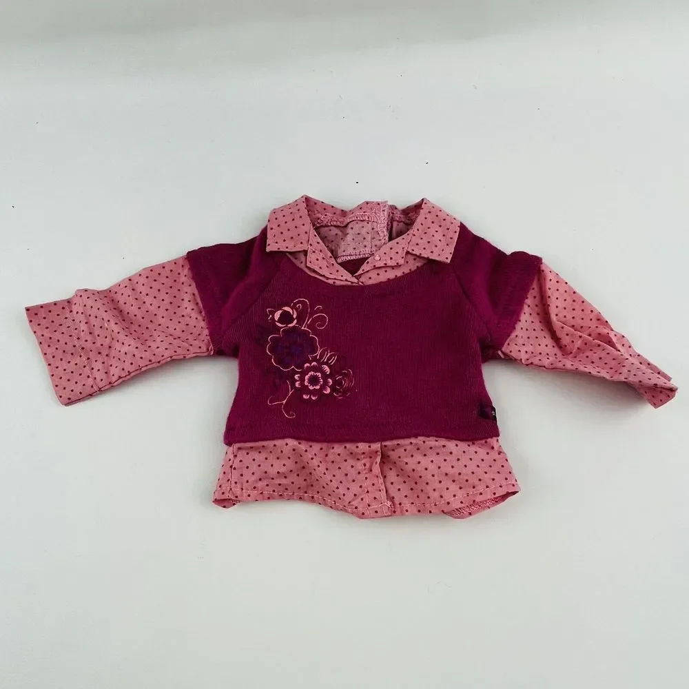 American Girl Doll Clothing Lot‎ Blouse Shirt Purple Tights Flaws